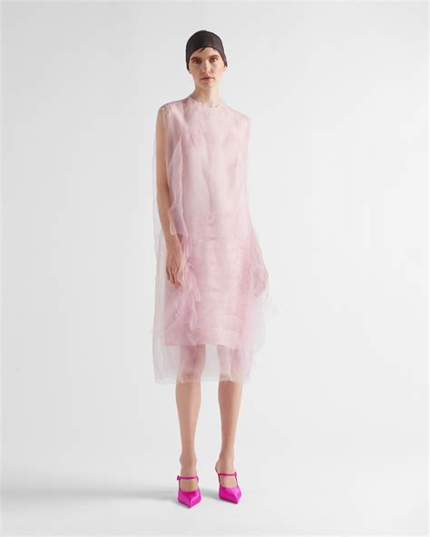 technical voile dress prada|Prada Technical voile dress .